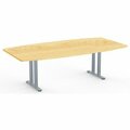 Special-T Conference Table, BoatShaped, T-Base, 96inx48in, BN SCTSIENTL4896KM